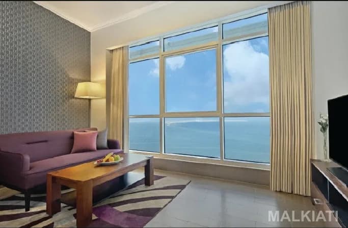 Luxury Fully Furnished Seafront Executive Studio | The Curve Hotel | West Bay | Contract Duration Yearly