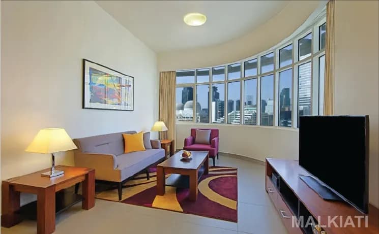 Luxury Seafront Fully Furnished 1 Bedroom Deluxe | The Curve Hotel | West Bay | Monthly Stay (1-3 Months)